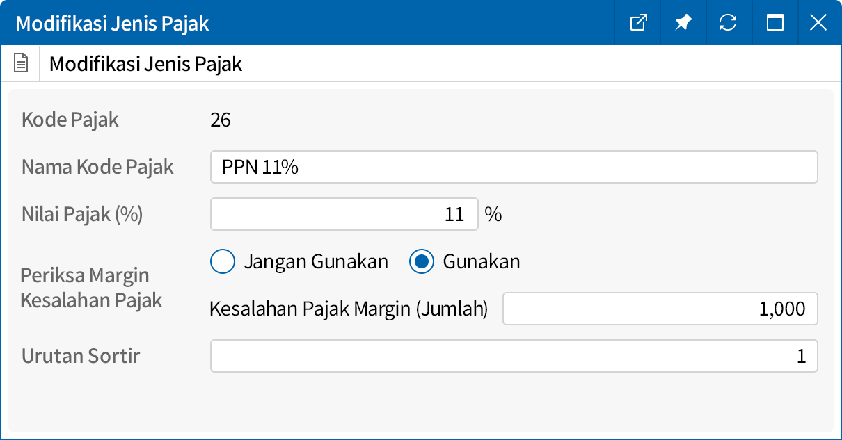 Modifikasi Tarif Pajak