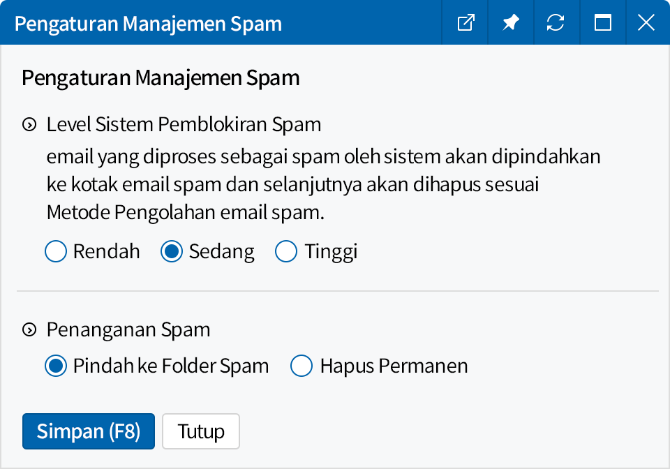 Blokir Spam