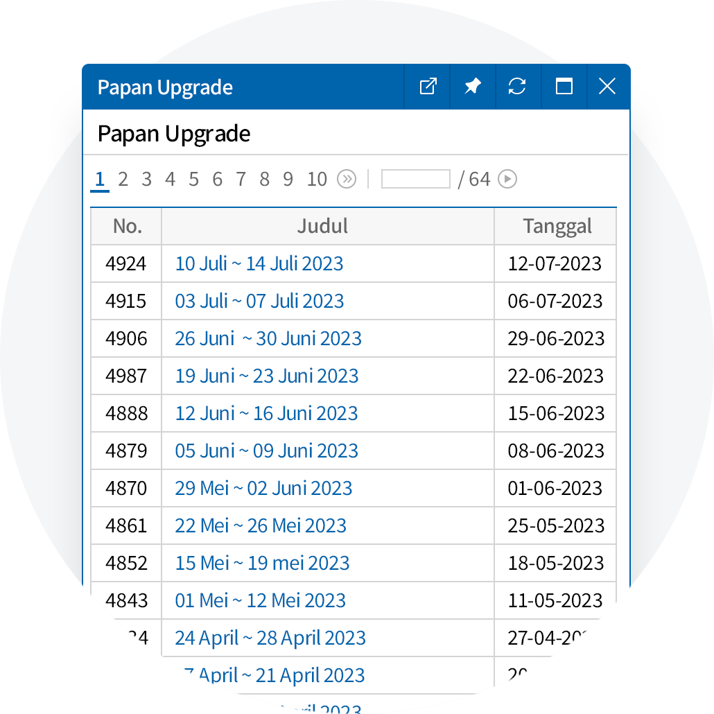 Upgrade Gratis Setiap Hari