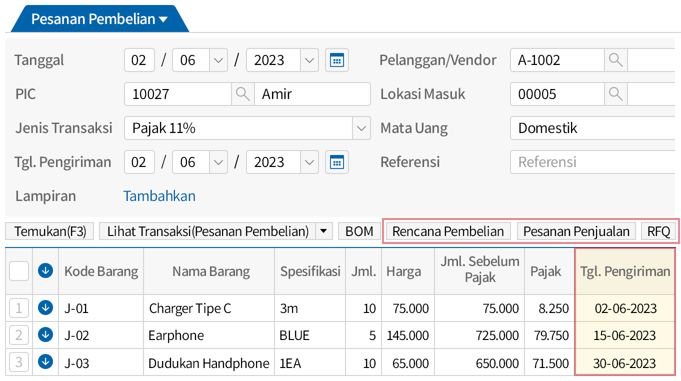Input Pesanan dengan Efisien