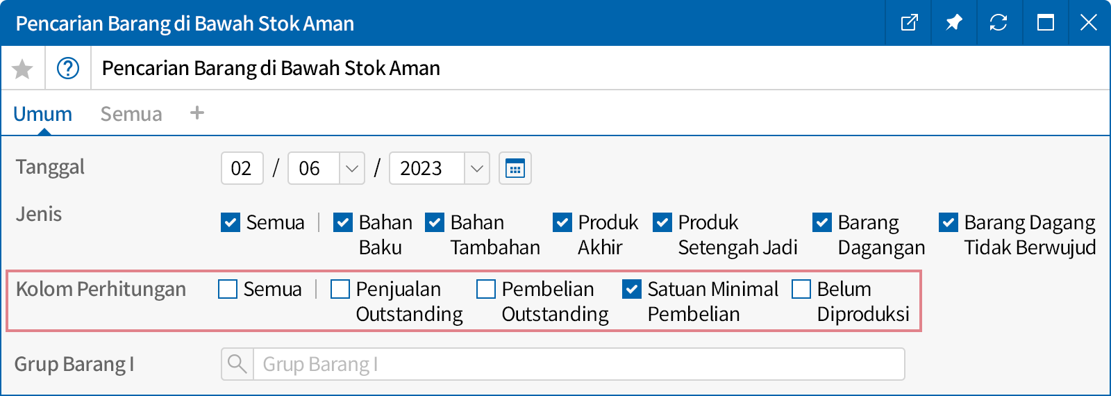 Hitung Otomatis Jumlah Pesanan