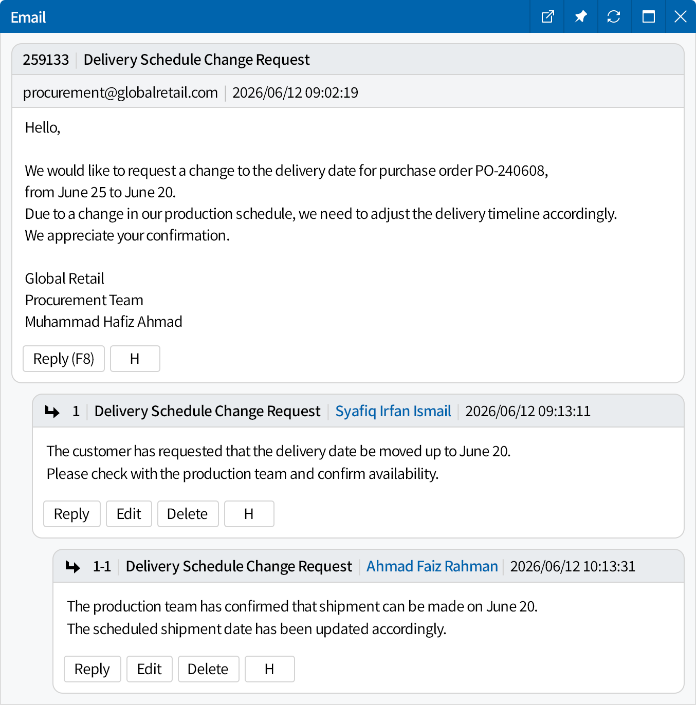 Request and Share Tasks Directly from Your Mailbox