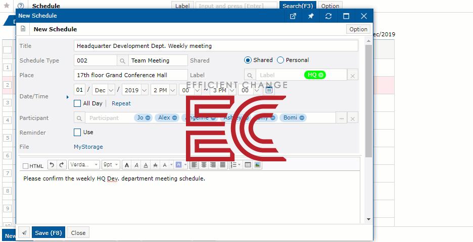 Schedule Management