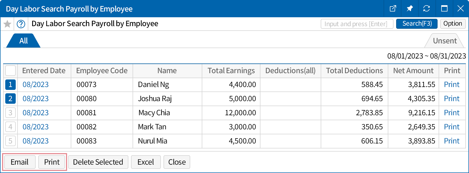 Post-payroll calculation tasks