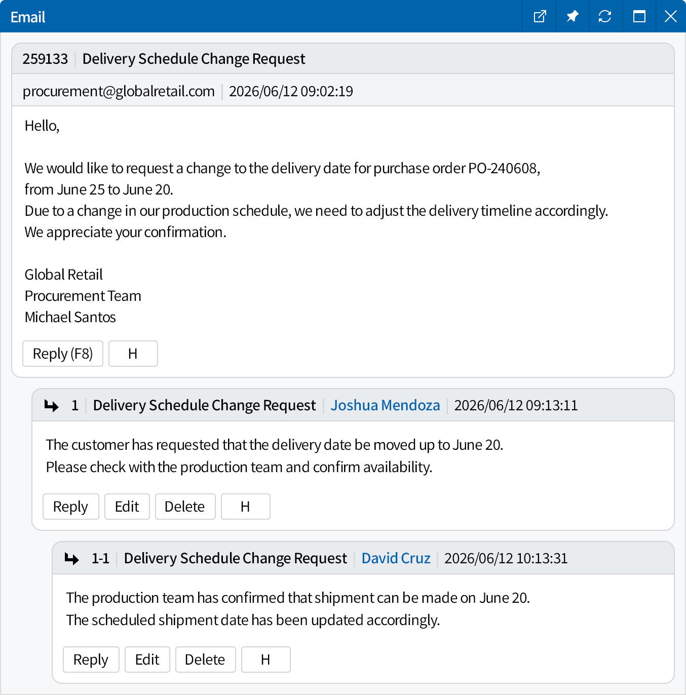 Request and Share Tasks Directly from Your Mailbox