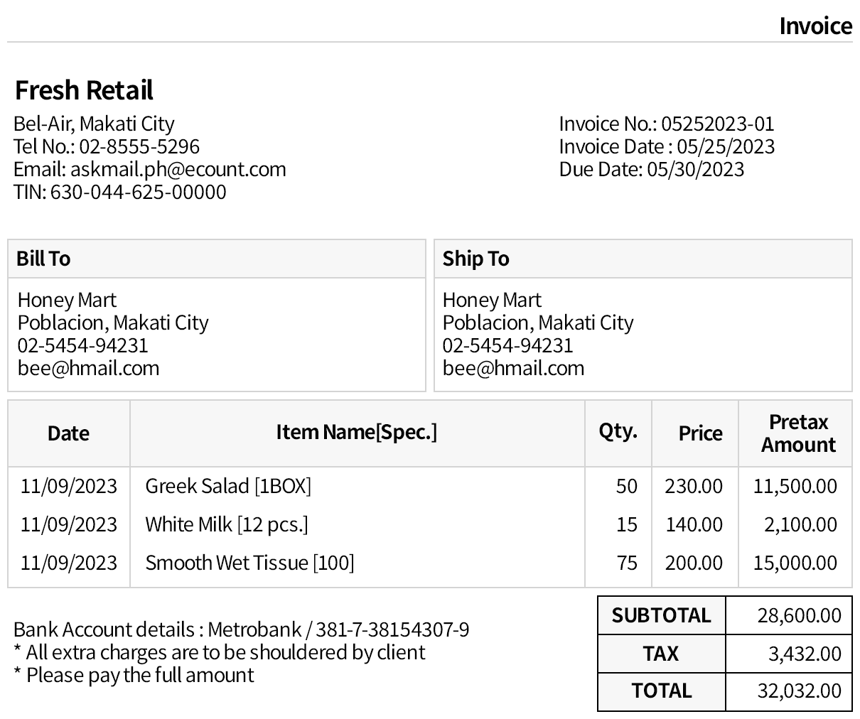 Customer can view reports by themselves