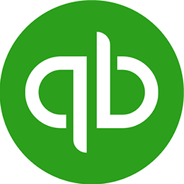 QuickBooks logo representing accounting software for small businesses with features for bookkeeping, invoicing, payroll, expense tracking, and financial reporting.