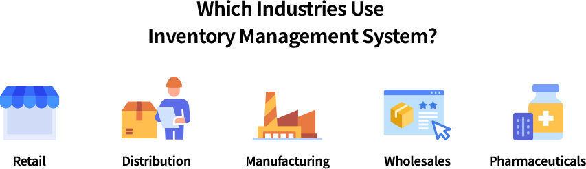 Inventory management system users including retail, distribution, manufacturing, wholesale, and pharmaceutical industries