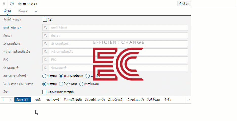 การจัดการสัญญา ด้วยโปรแกรมระบบบัญชี ECOUNT ERP