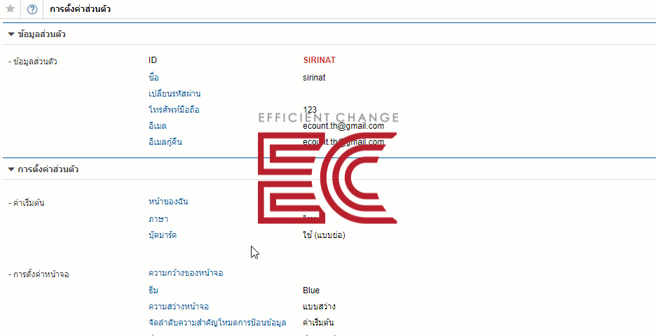การตั้งค่าภาษาของโปรแกรม ECOUNT ERP