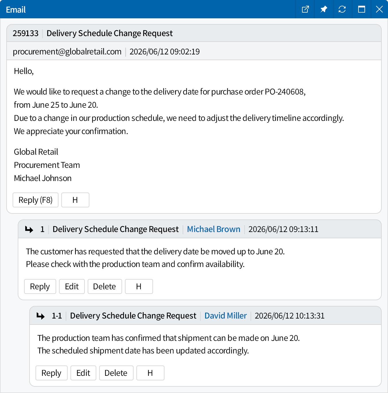 Request and Share Tasks Directly from Your Mailbox