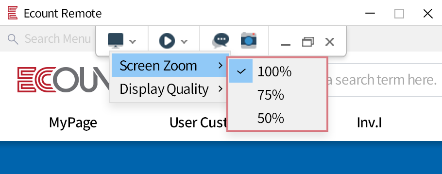 Screen size