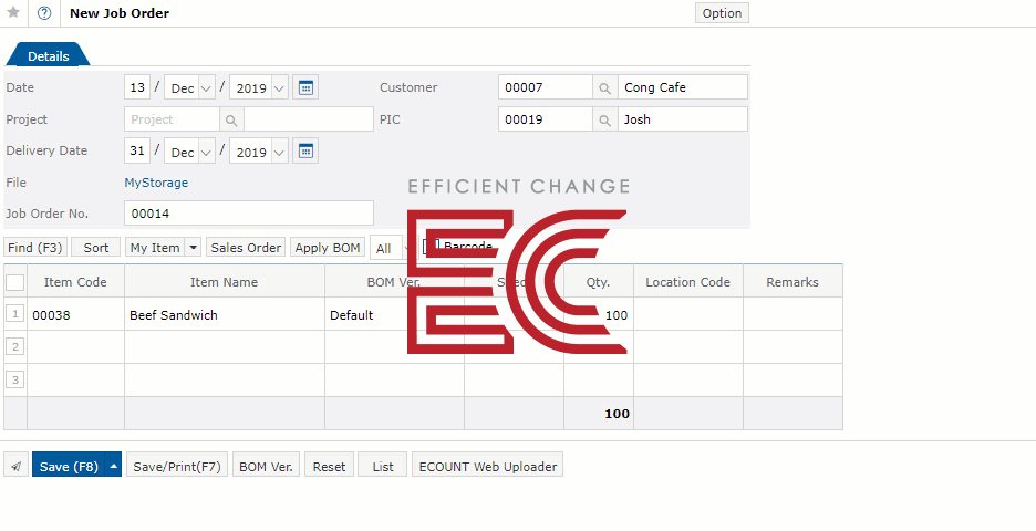 Job Order Management