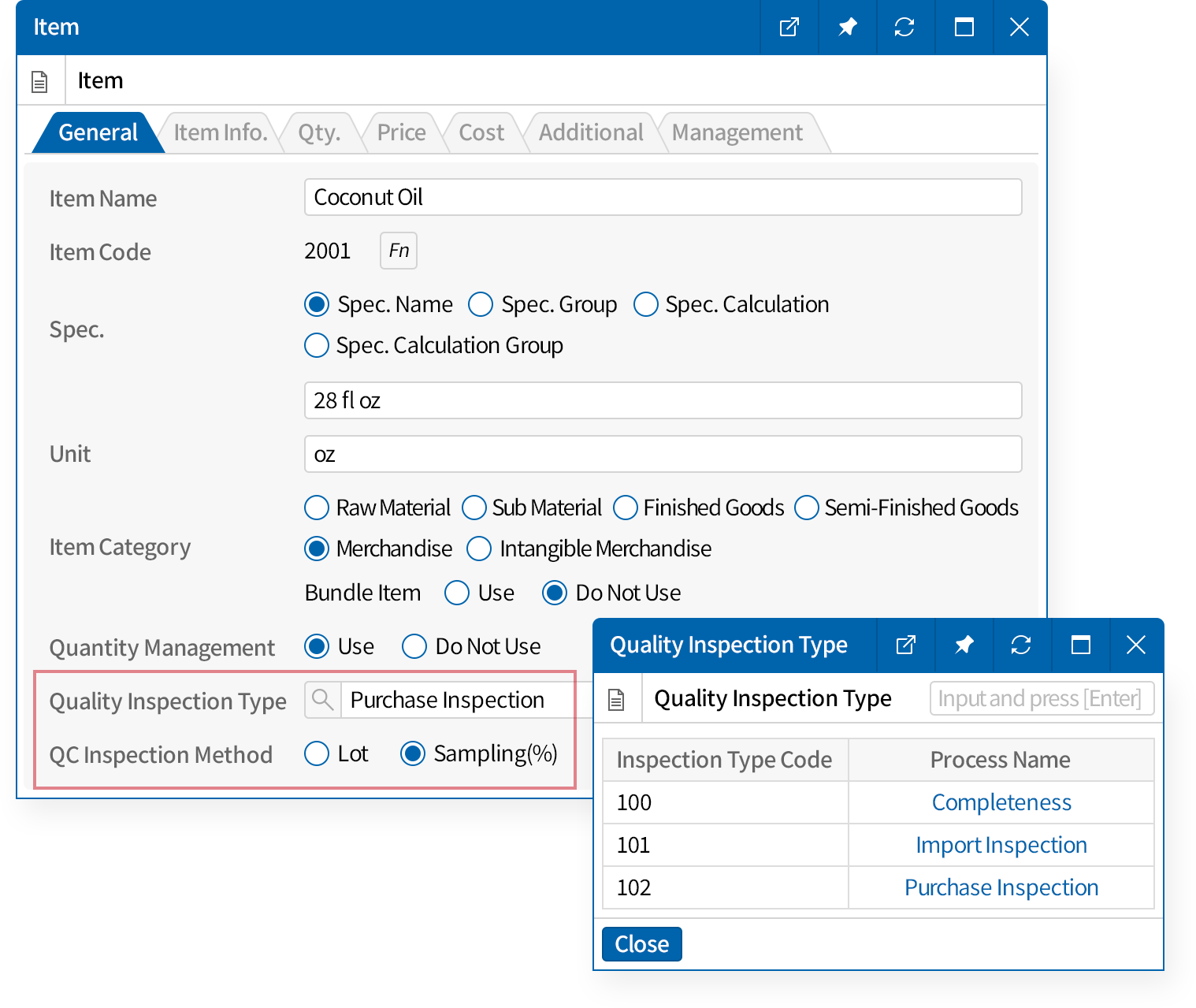 Tailored quality management to the company's workflow