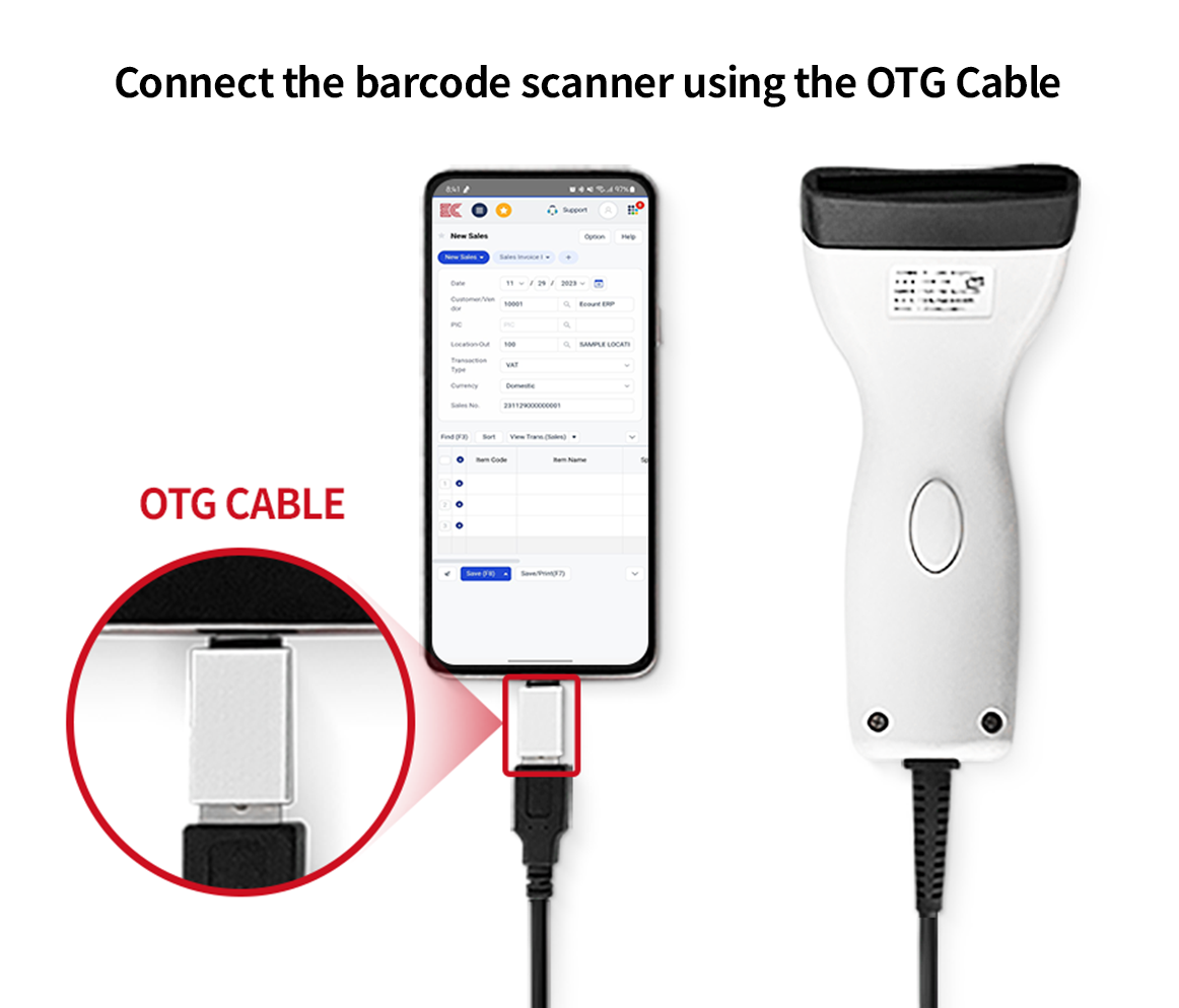 Compatible with all common barcode scanners