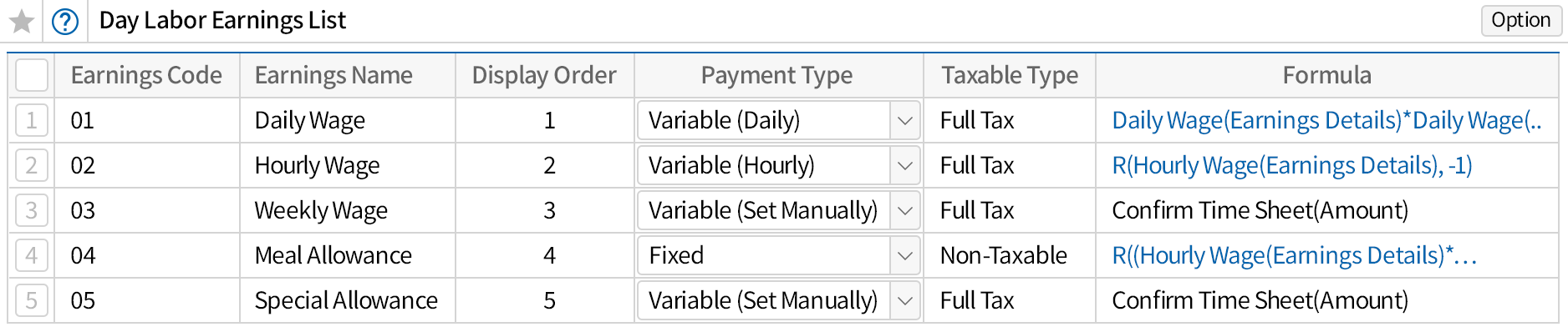 Customize allowances and deductions according to the company's needs