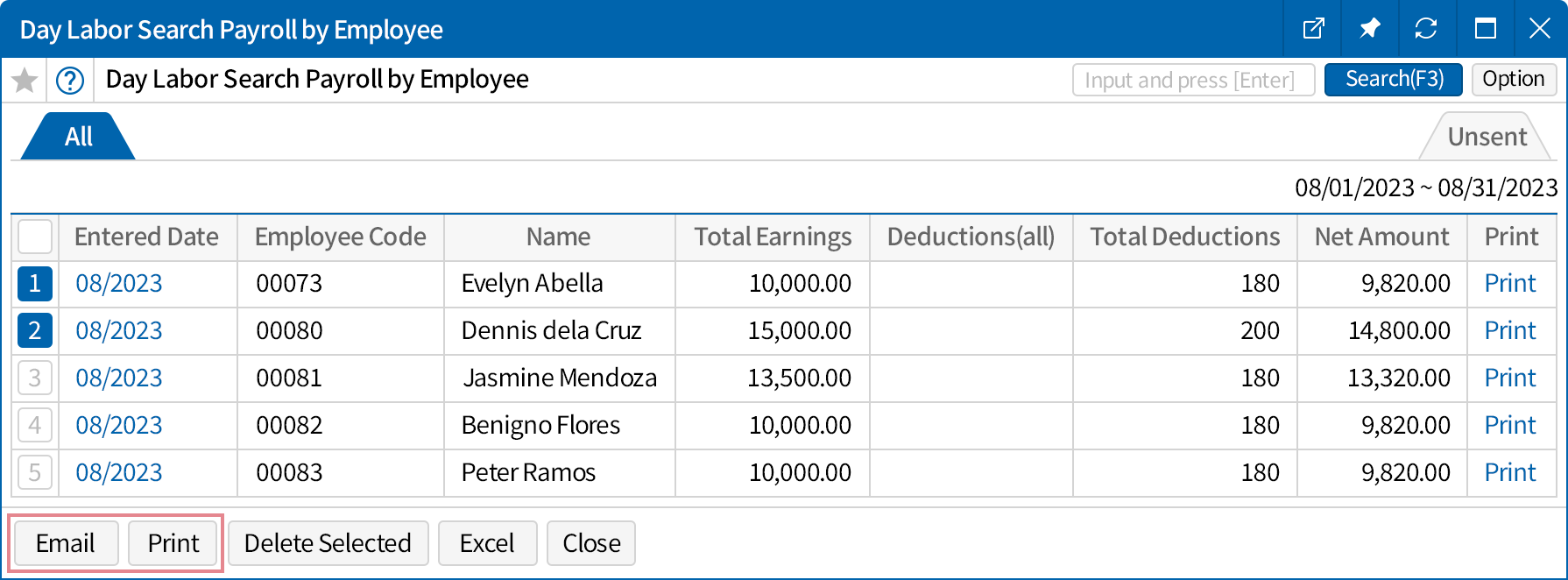 Post-payroll calculation tasks