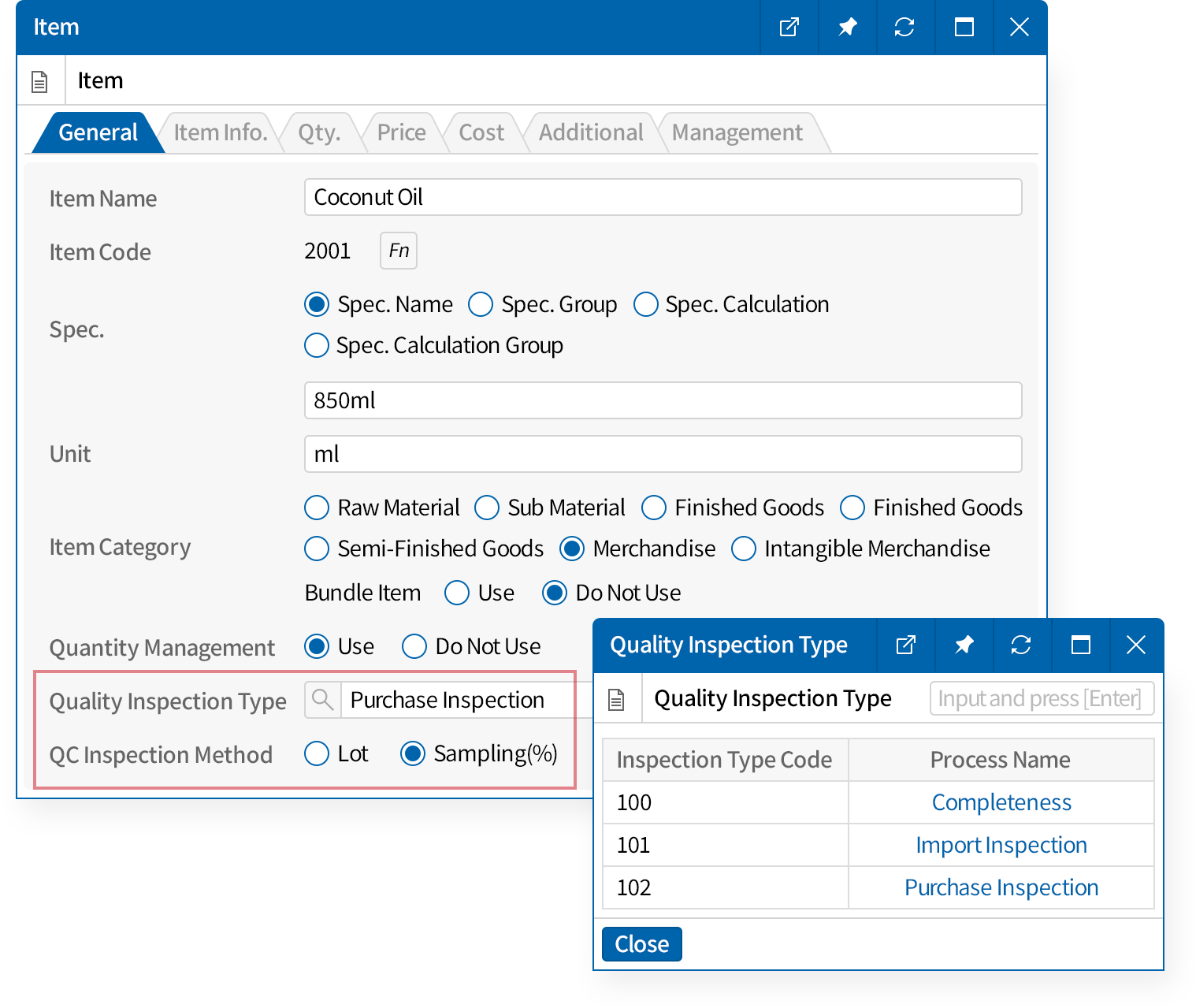 Tailored quality management to the company's workflow
