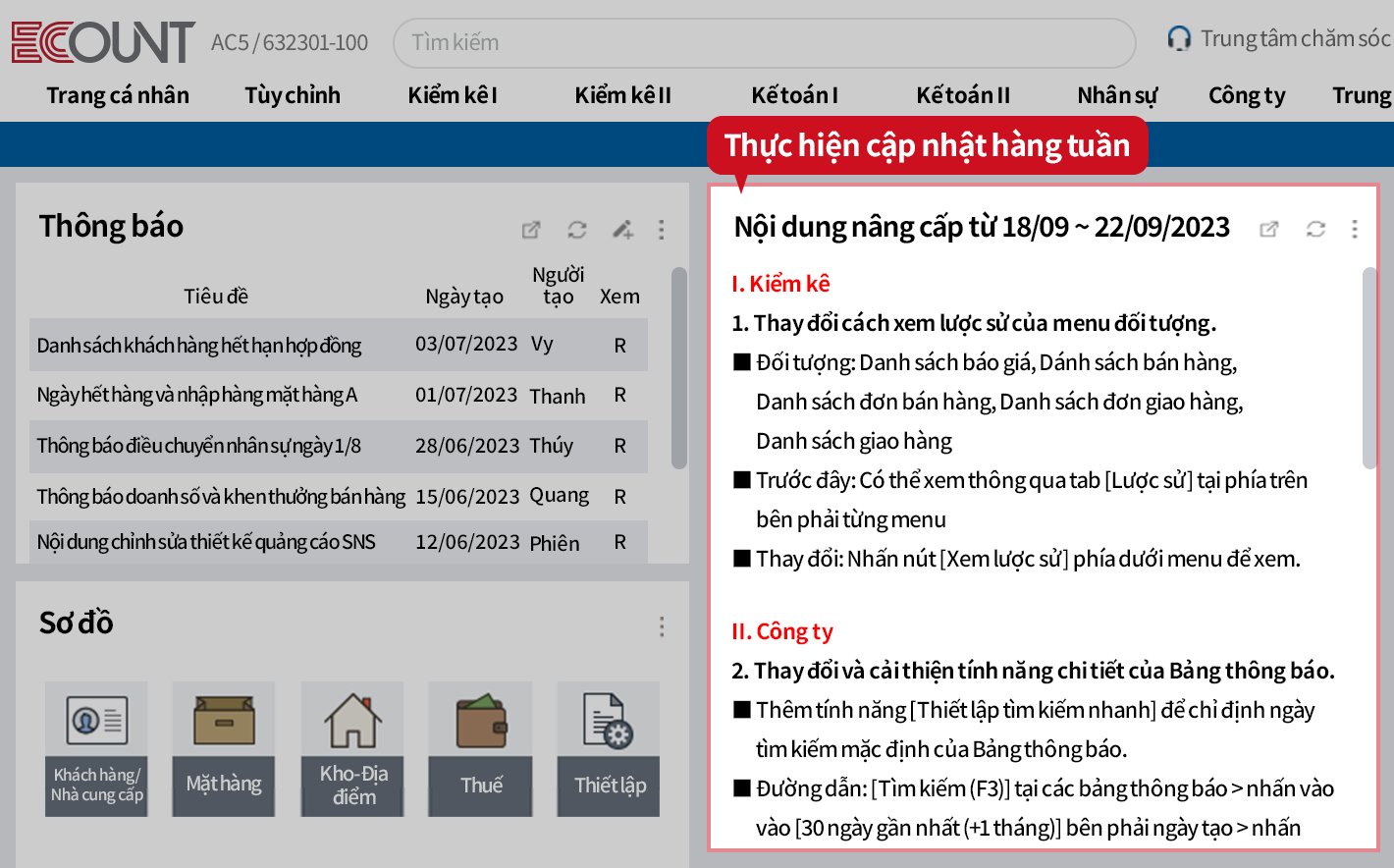 Nâng cấp và quản lý hệ thống miễn phí