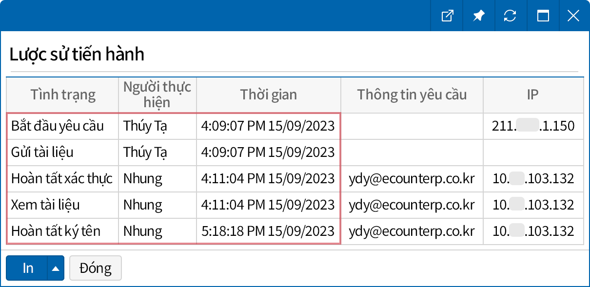 Kiểm tra lược sử hợp đồng