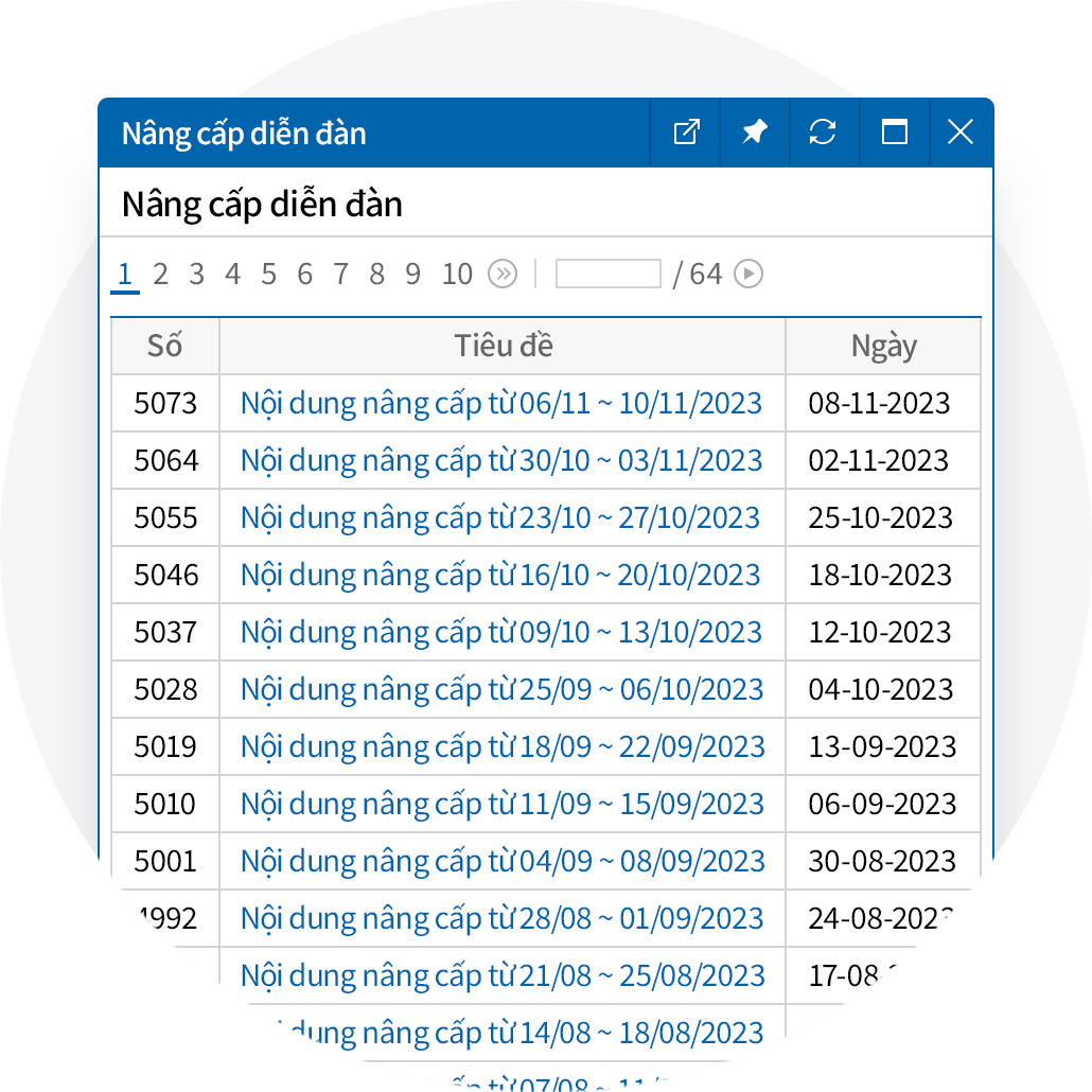 Thực hiện nâng cấp miễn phí hàng ngày
