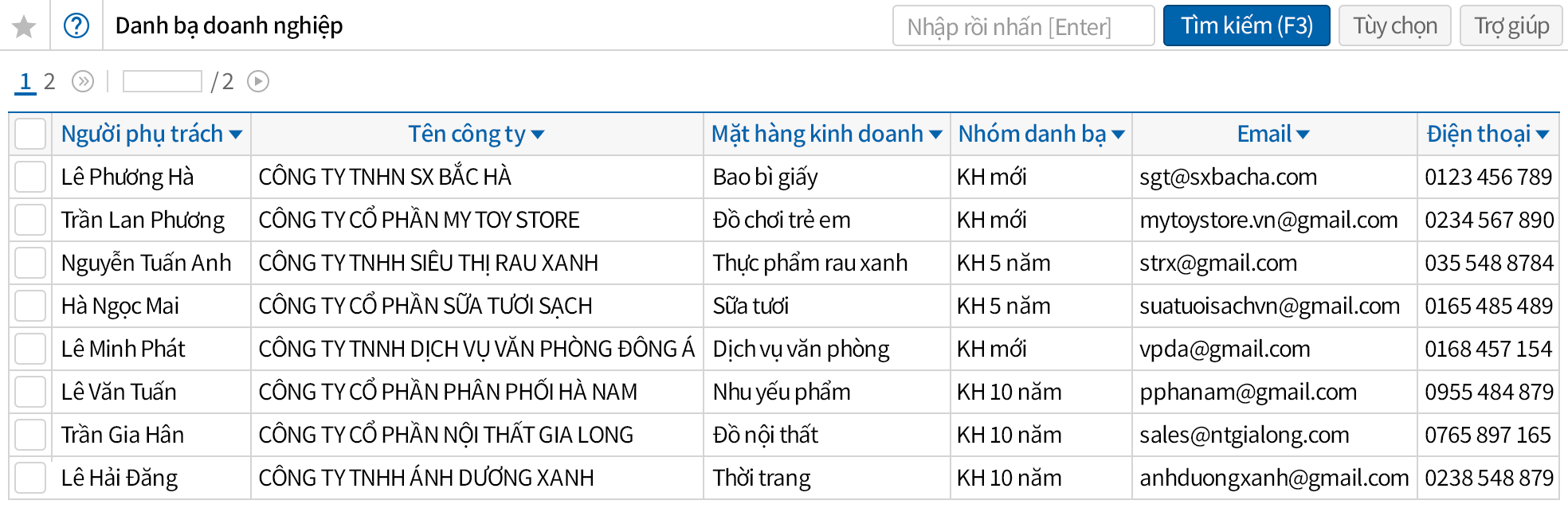 Quản lý thông tin khách hàng