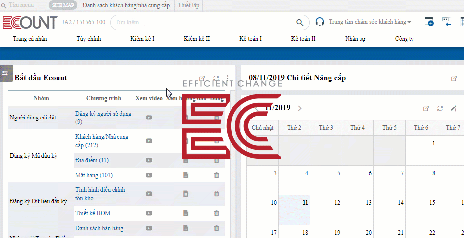 Tất cả tính năng ERP