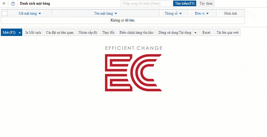 Truyền và tải dữ liệu bằng Excel