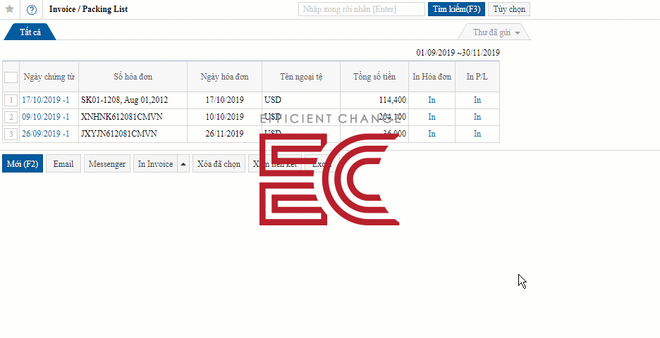 Invoice/Packing List
