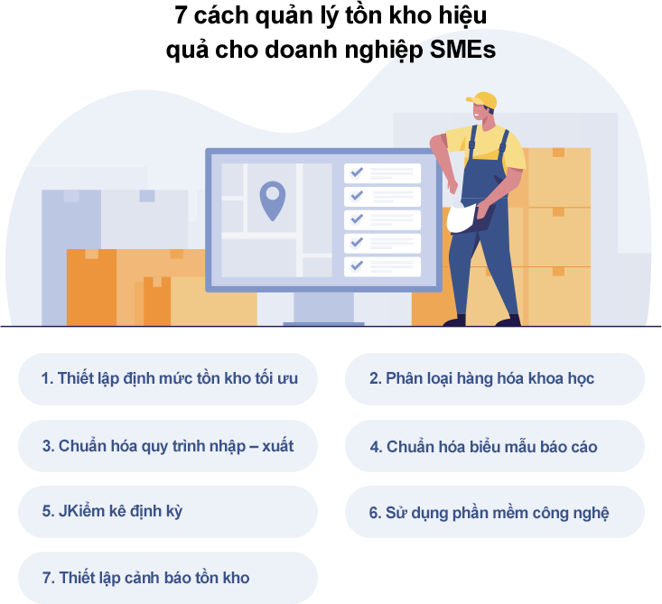 7 ccách  quản lý hàng tồn kho dễ áp dụng cho doanh nghiệp SMEs