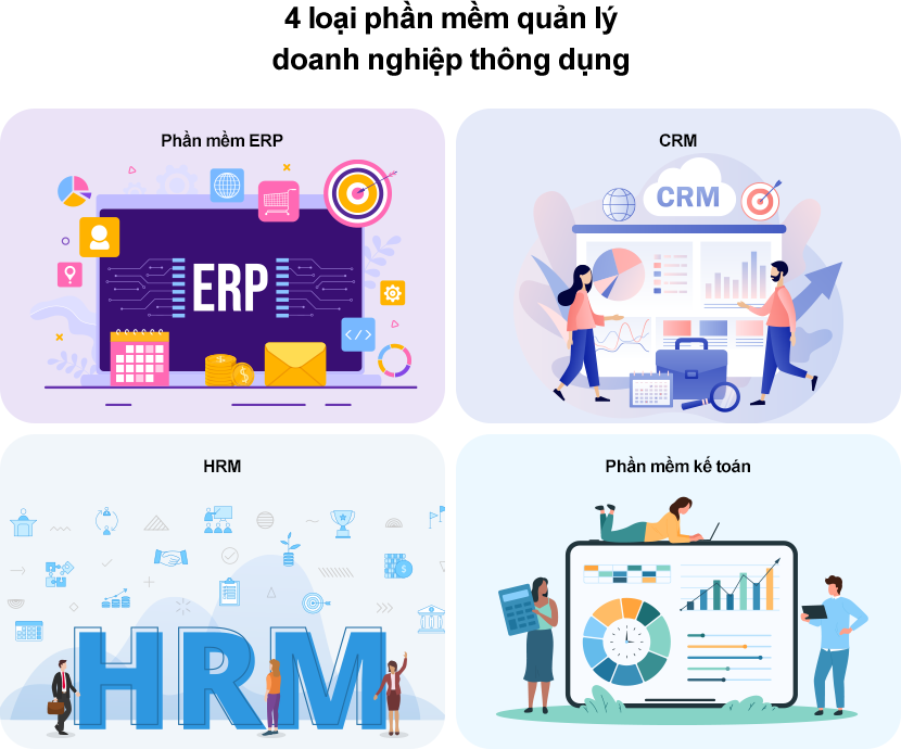 Các phần mềm quản lý doanh nghiệp Phần mềm quản lý doanh nghiệp là công cụ hỗ trợ các doanh nghiệp kiểm soát các hoạt động kinh doanh hiệu quả