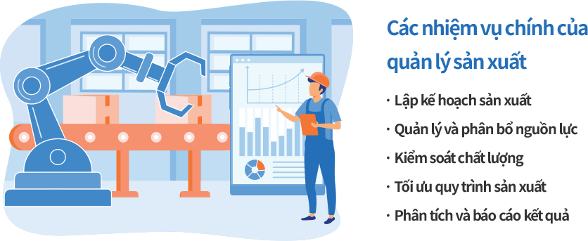 Các nhiệm vụ quan trọng của quản lý sản xuất hiệu quả