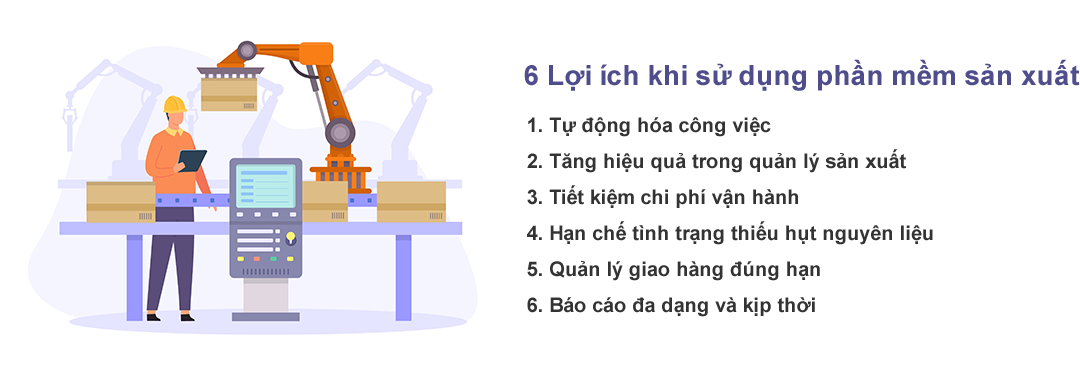6 Lợi ích khi sử dụng phần mềm sản xuất Các tính năng chính của phần mềm sản xuất giúp tối ưu quy trình làm việc