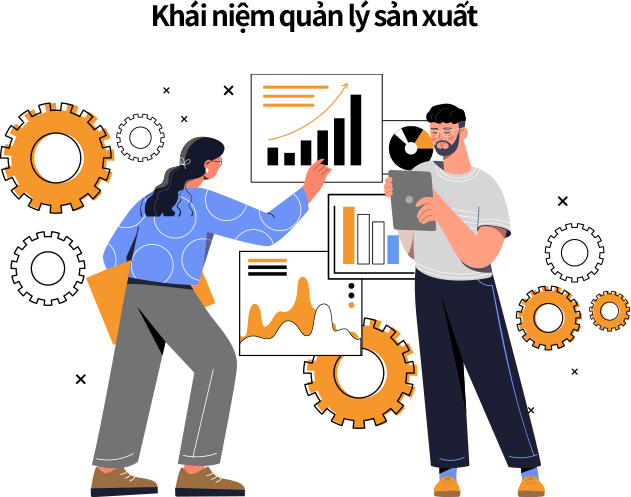 Minh họa các nhiệm vụ của quản lý sản xuất